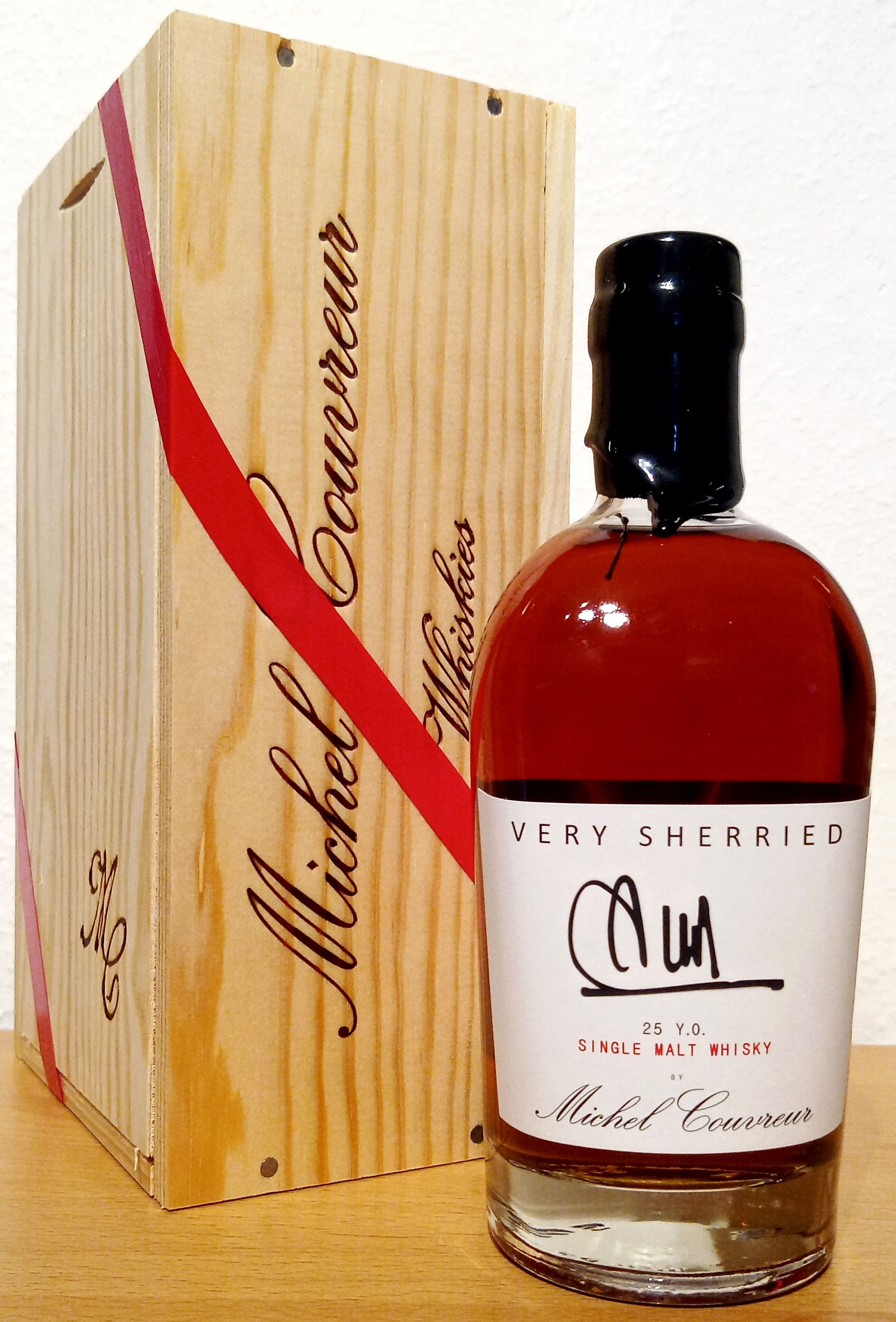 Michel Coureur Whisky in Holzkiste