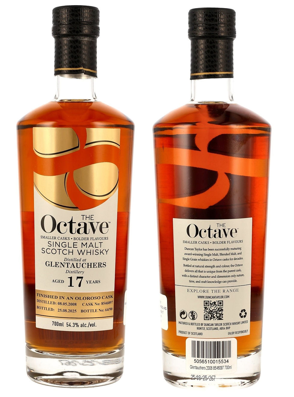 Glentauchers 2008 Duncan Taylor 17 Years Oloroso Sherry Octave 8546097