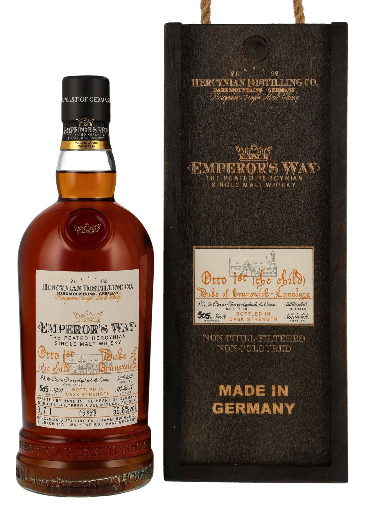 Emperor's Way Whisky, deutsche Herstellung