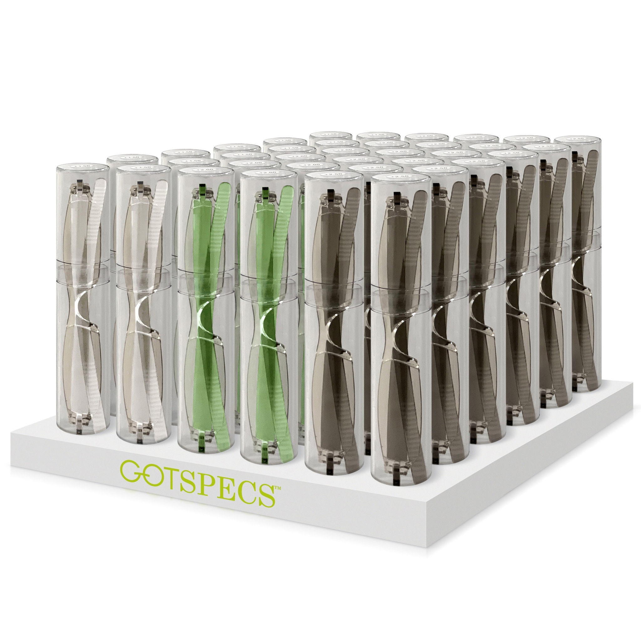 GotSpecs™ Green Line Display Reading Glasses 36 Set