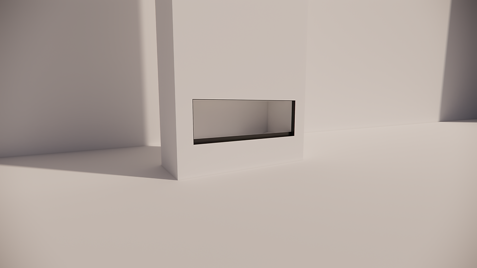 EMBER | Straight wall open fireplace