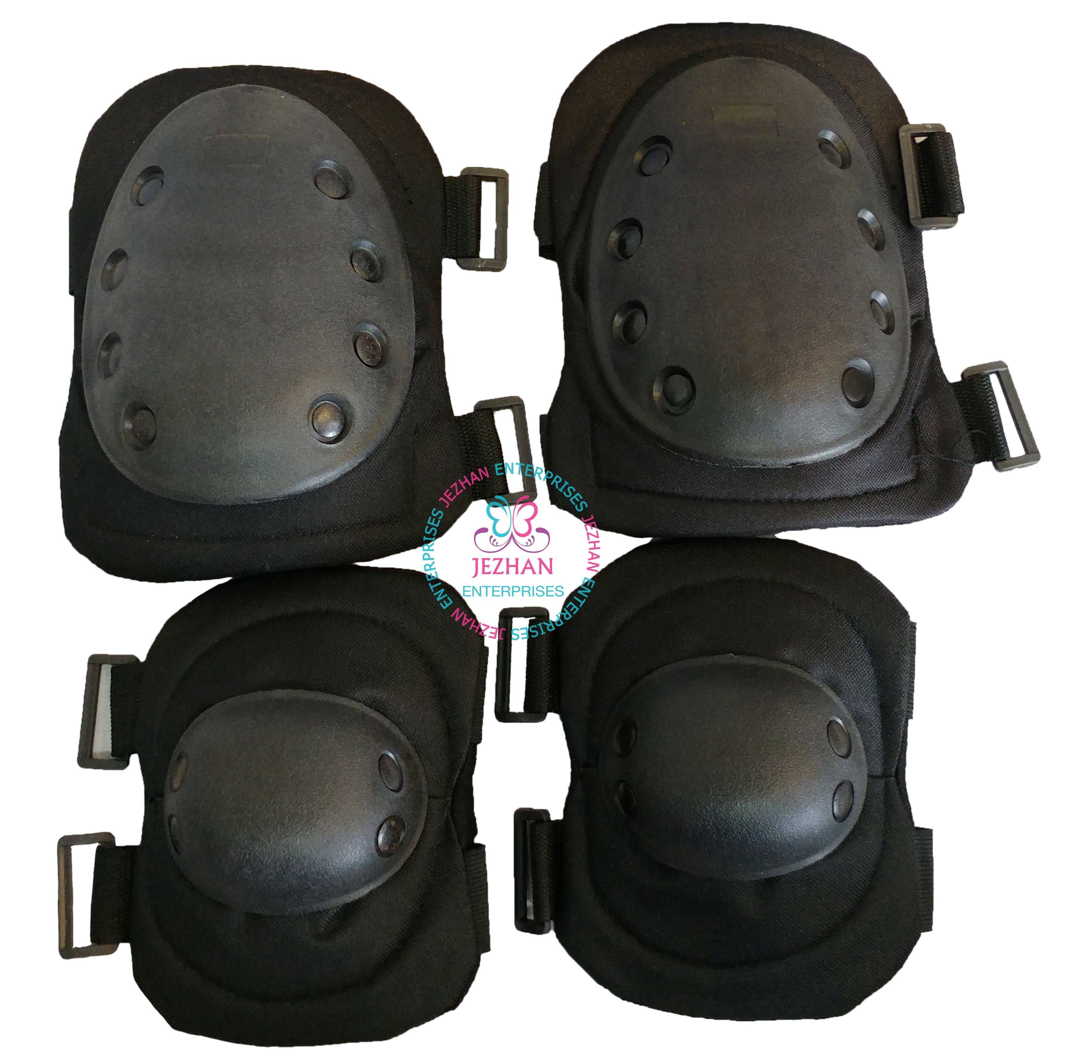 Deluxe Tactical Elbow and knee pad set - Black