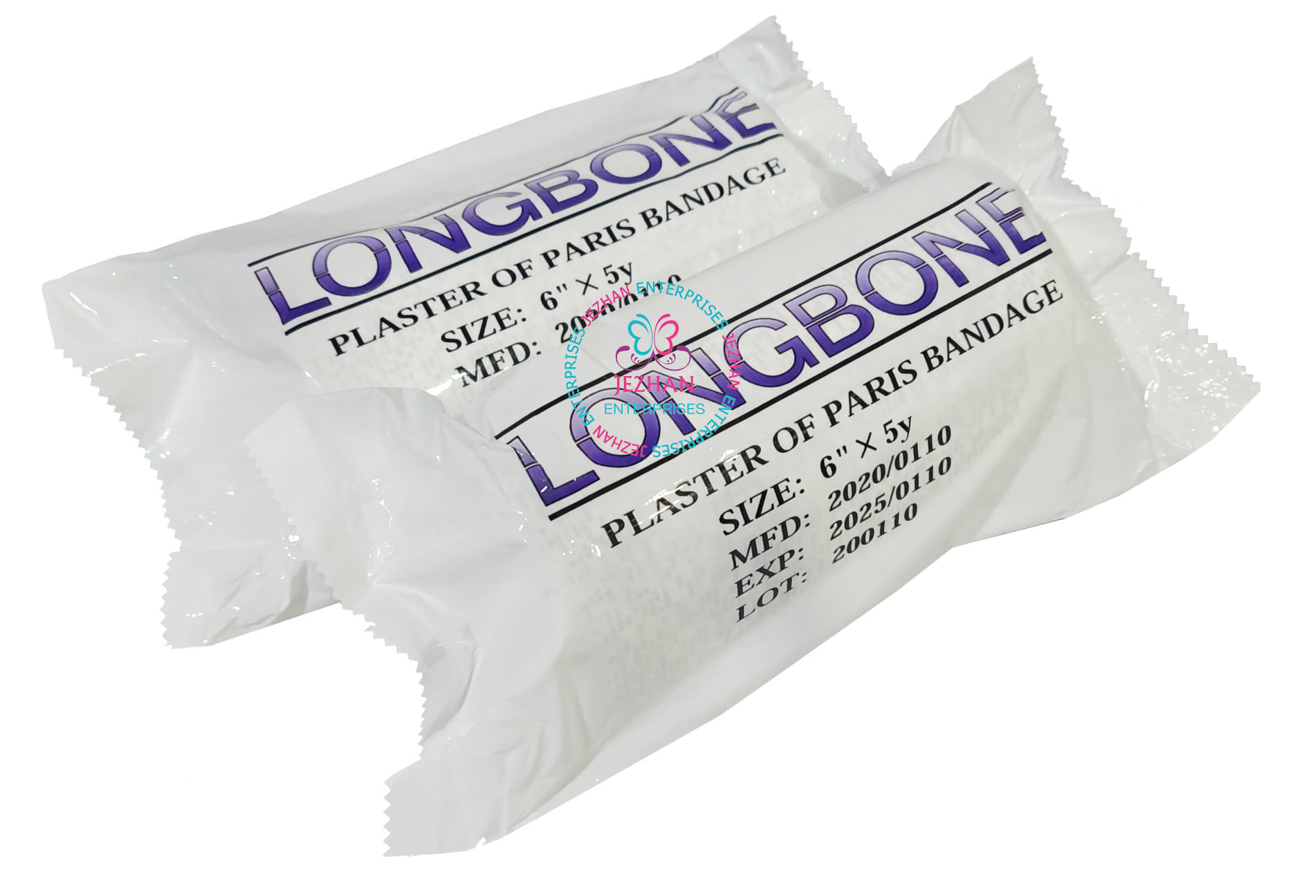 Longbone Plaster of Paris Bandage 6"x5y