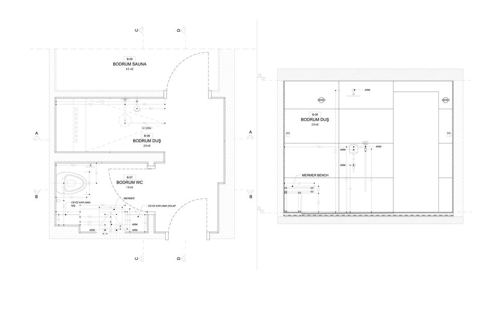 Bathroom & Sauna - Basement