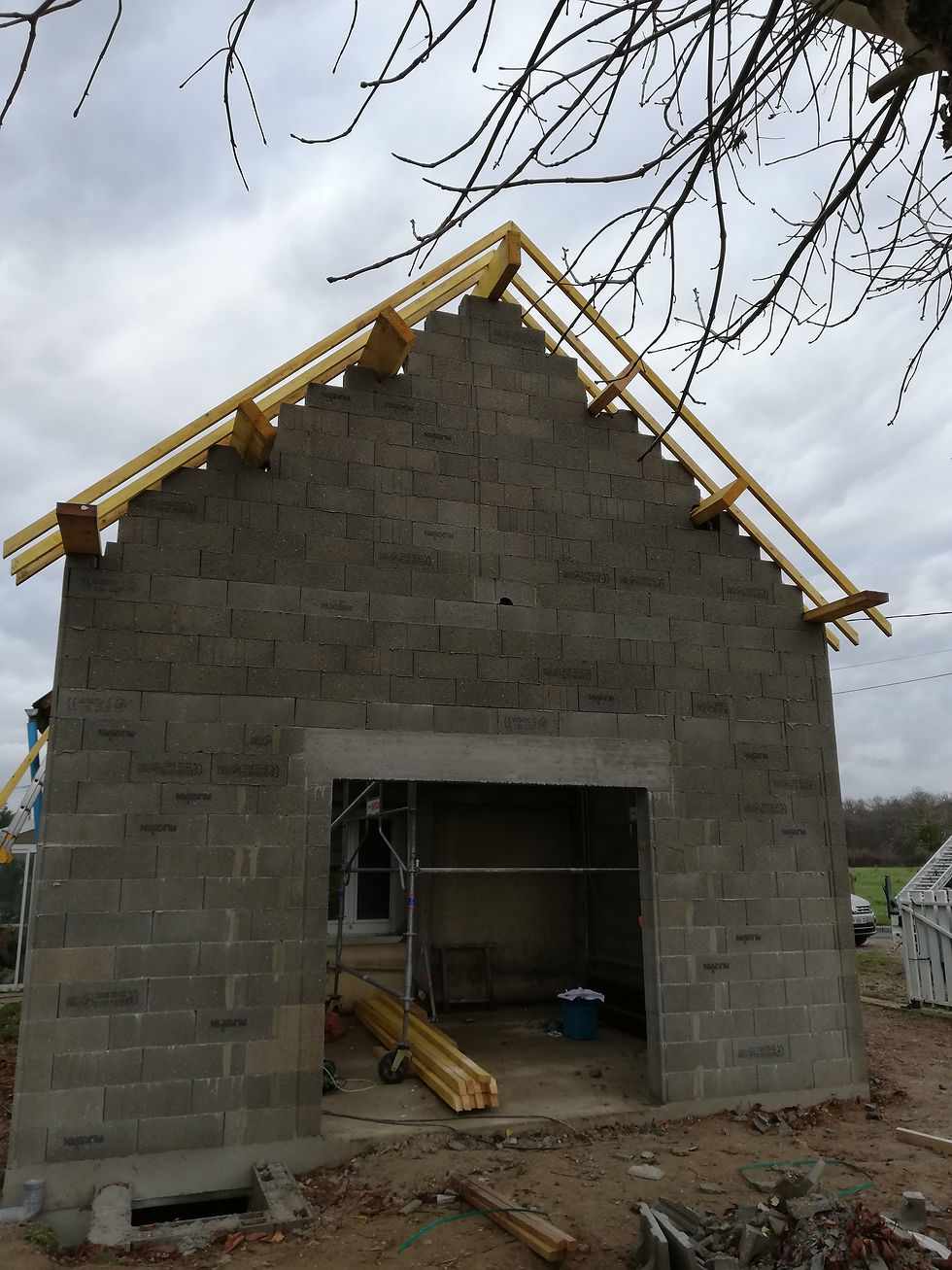 Extension maison individuelle pendant