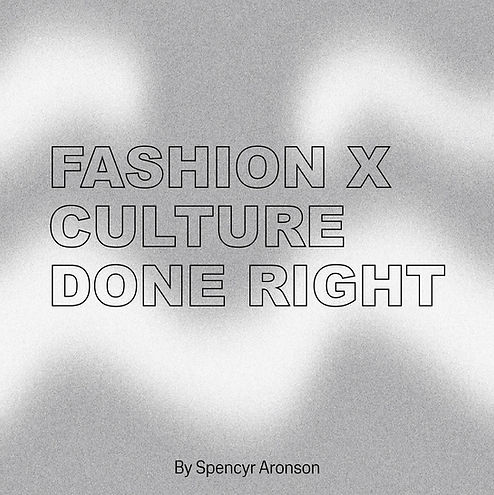 Fashion X Culture Done Right