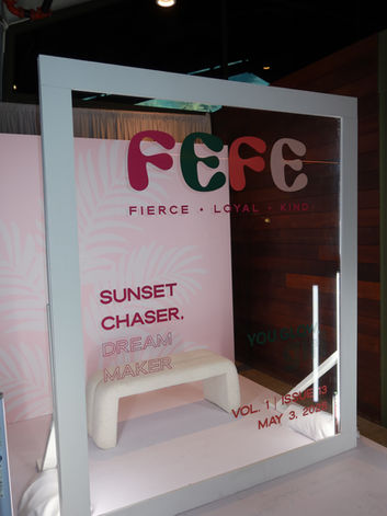 Custom magazine photo booth setup in AZ