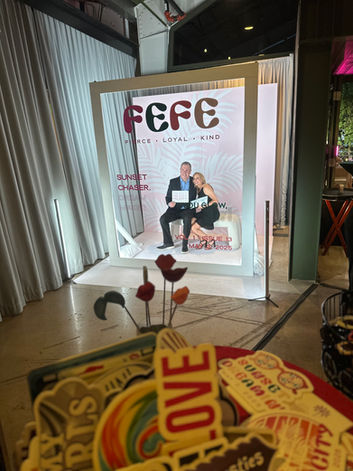 Custom Branded Magazine Photo Booth Frame perfect for events!