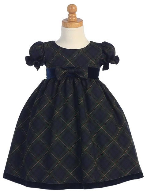 Holiday C814 Green Plaid with velvet