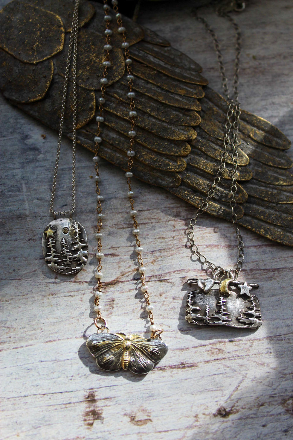 Thumbnail: "Forest Gleam" Diamond Necklace
