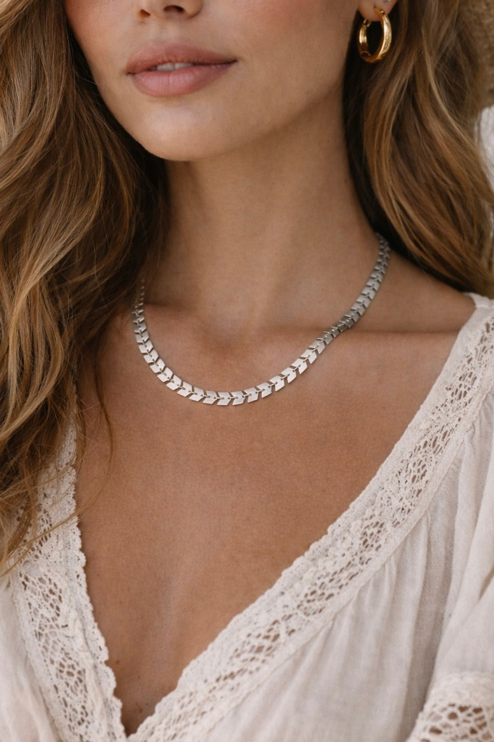 Thumbnail: "Moving Forward" Sterling Arrows Necklace