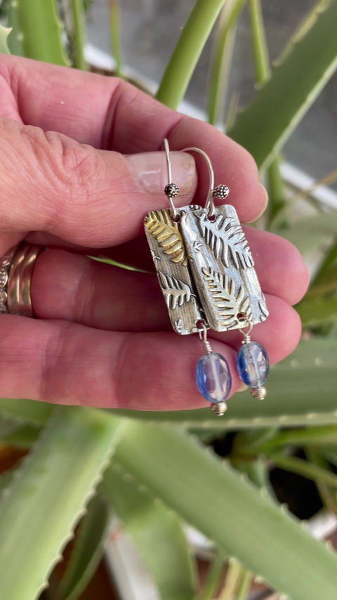 Thumbnail: "Tanzies" Earrings with Tanzanite Stones