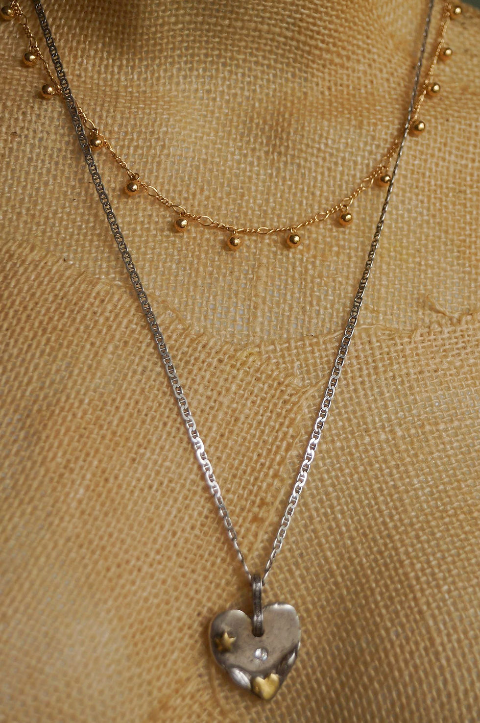 Thumbnail: Heavily Gold Plated Chain with Gold Balls, Layering Chain, Ball Chain