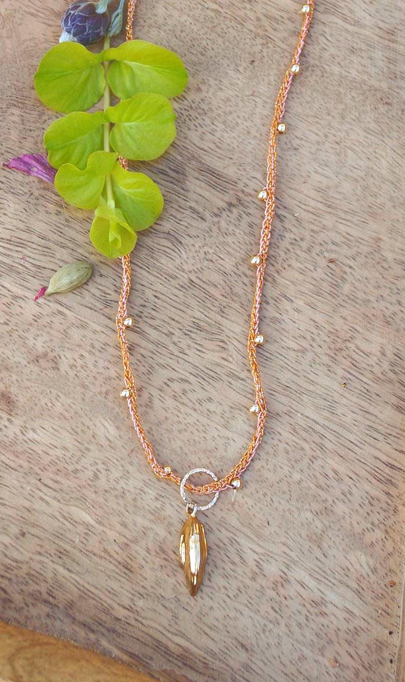 Thumbnail: Cardamom Seed Necklace, "Seme d’Oro" – The Seed of Angels Necklace