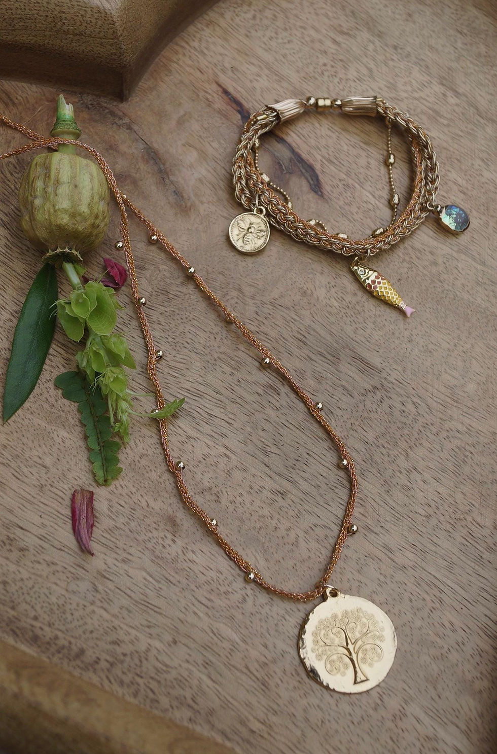 Thumbnail: Tree of Life Necklace, "Gilded Forest" Necklace