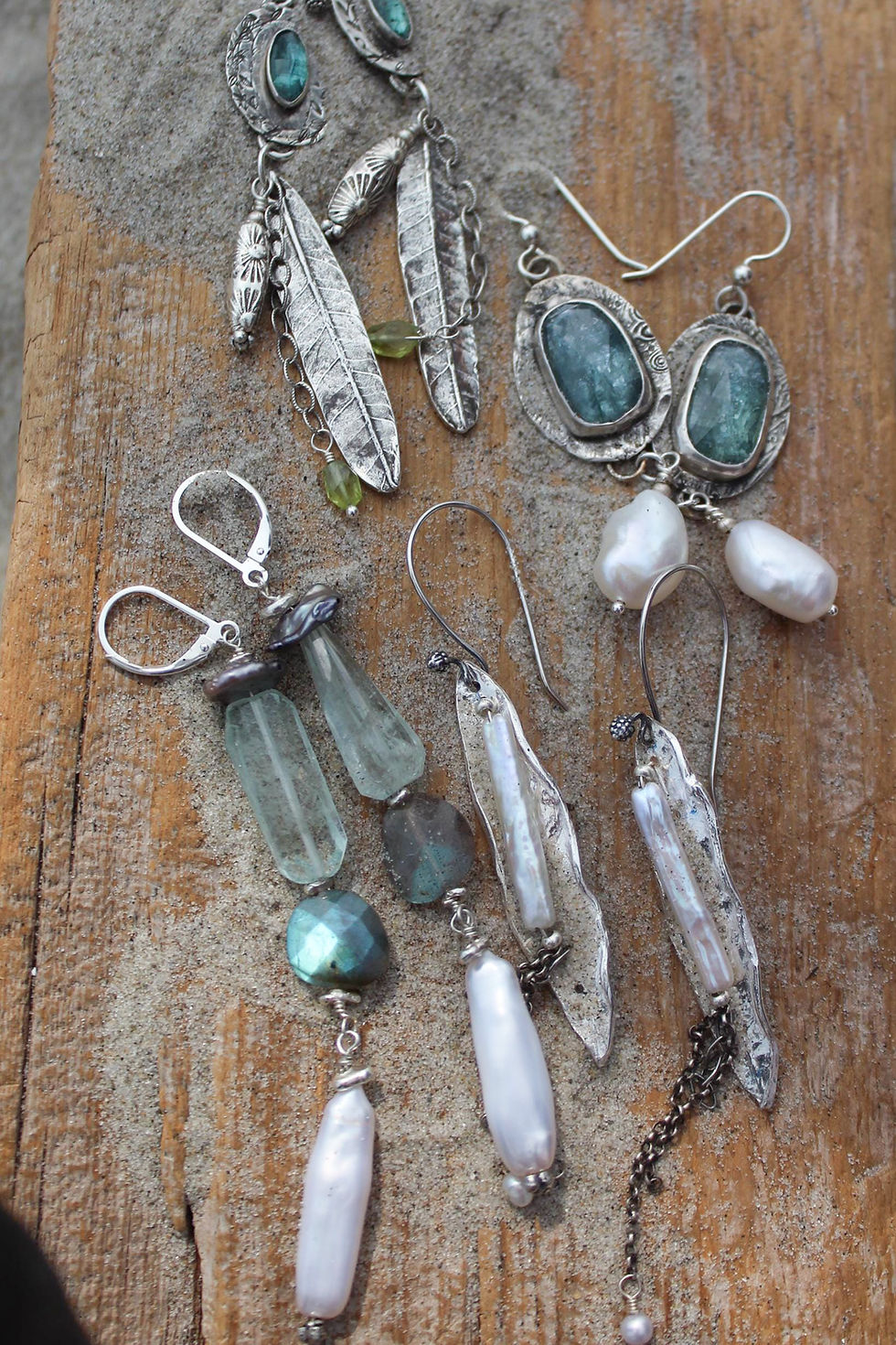 Thumbnail: "Goddess of the Waters" Artisan Earrings