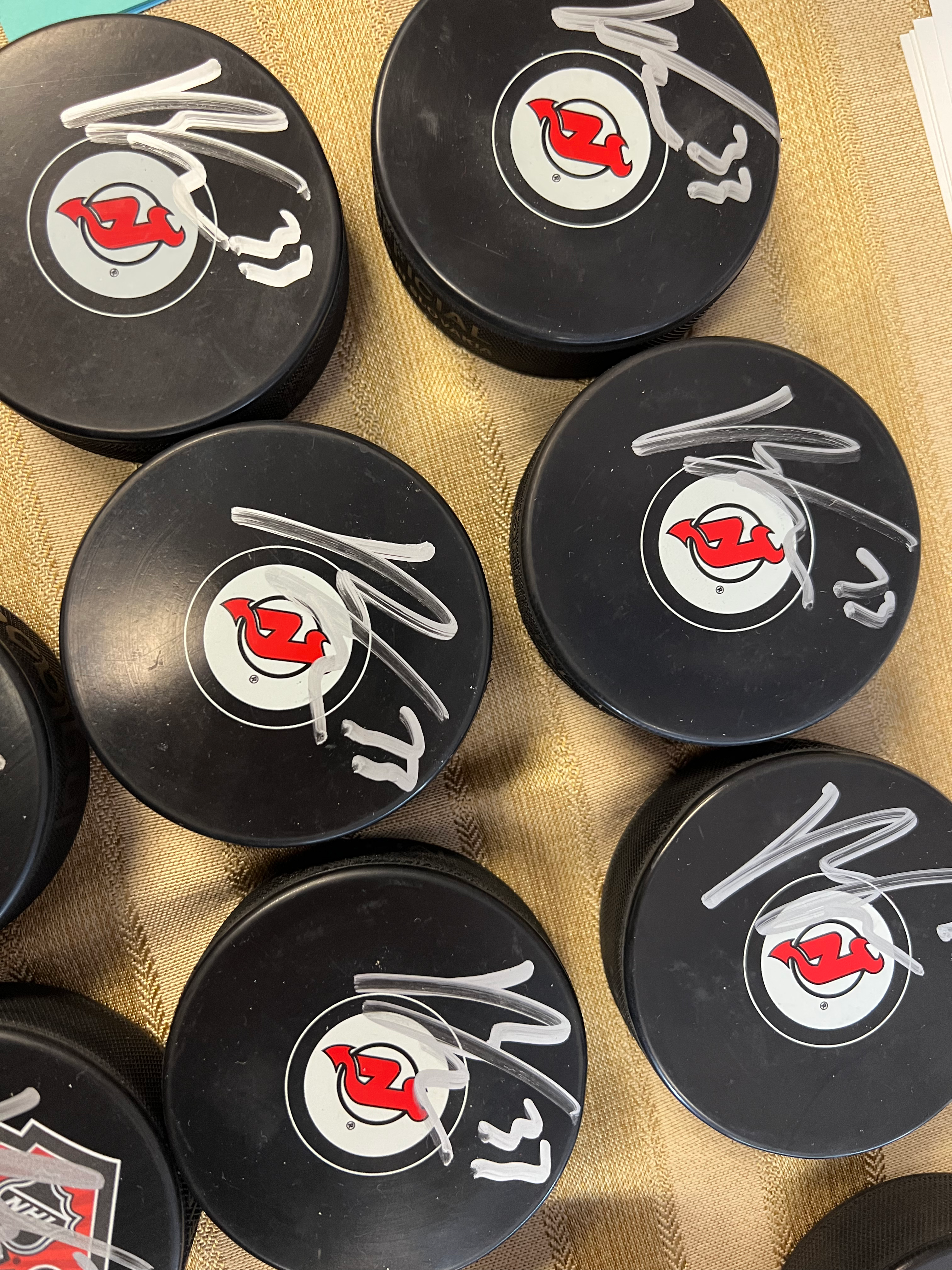 Ryan Graves Signed Puck