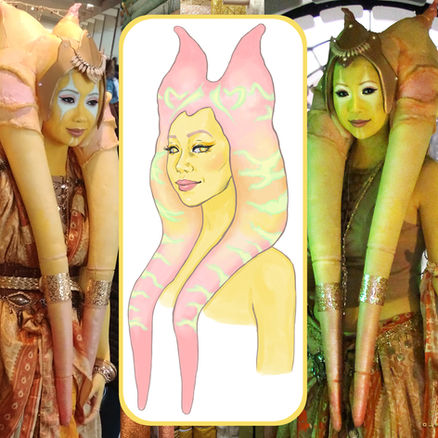 Togruta, Star Wars Cosplayer, Star Wars Costume Design, Yellow Togruta, Ahsoka Tano, Montrals, Togruta Cosplay