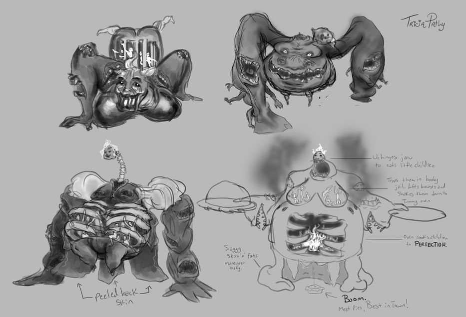 Town baker, Hansel and Gretel witch, Candy Witch, Cake Witch, Hell's Bakery