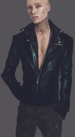 leather jacket, black green oil finish leather jacket, oil finish leather jacket