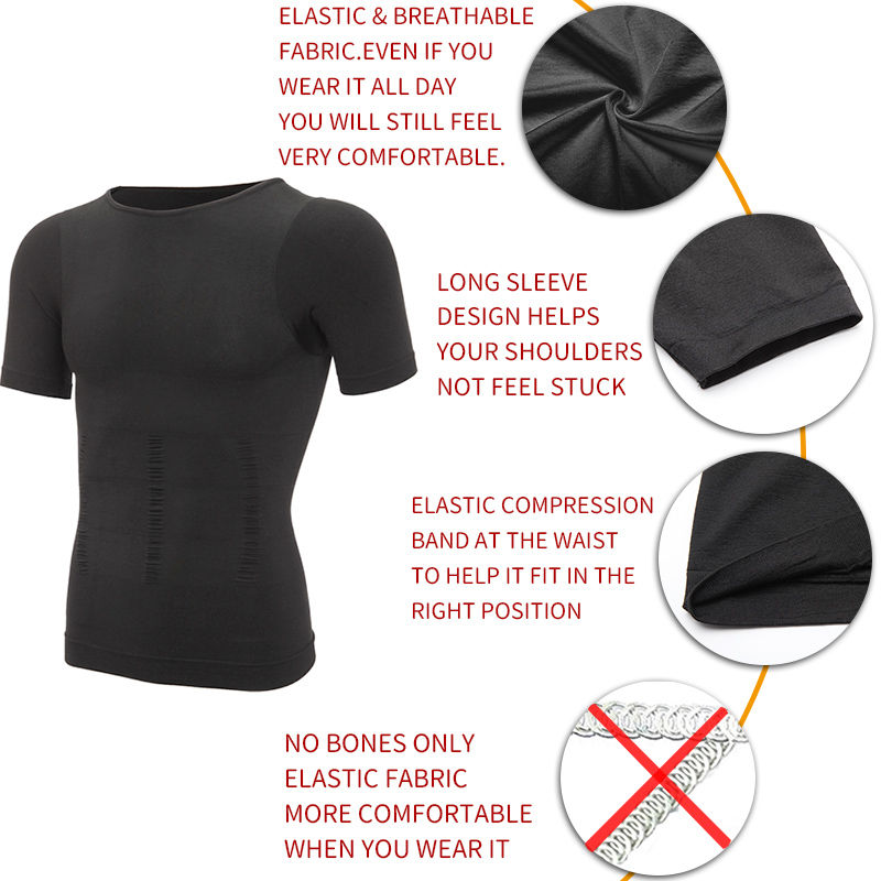 Miniaturbild: Men Slimming Body Shaper Belly Control Shapewear Man Shapers Modeling Underwear 