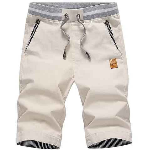 Miniaturbild: Linen Mens Shorts Newest Summer Casual Shorts Men Cotton Fashion Men Short