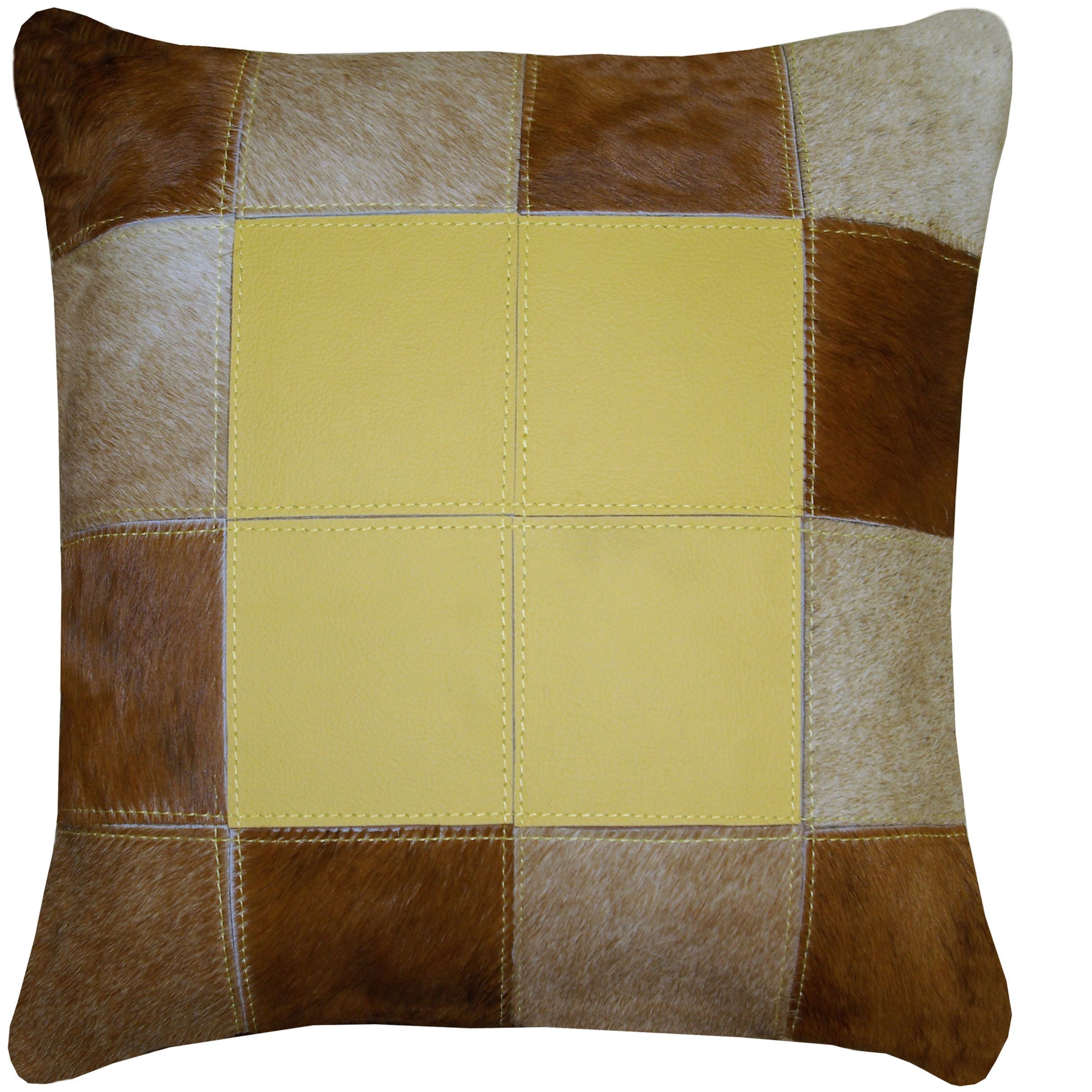 cojin piel de vaca pelo natural