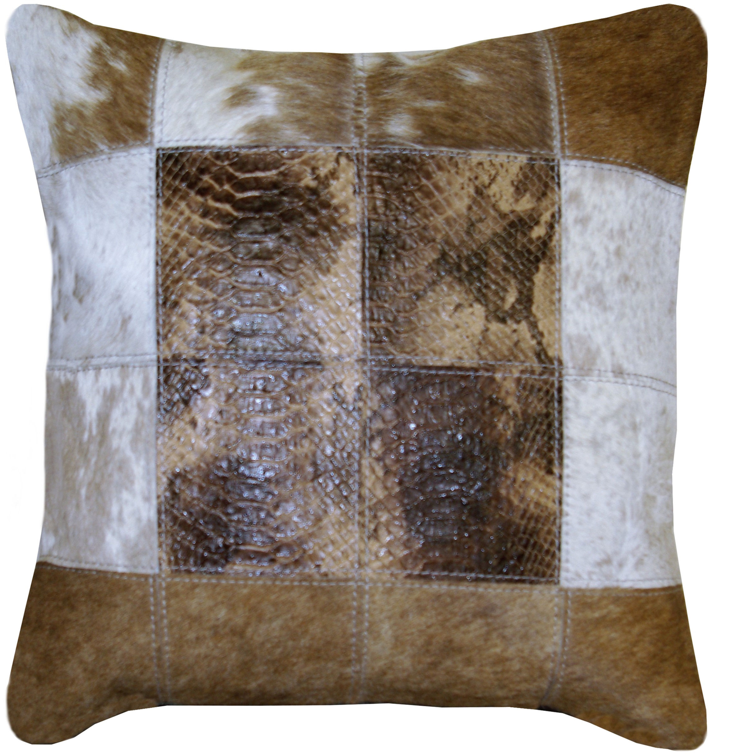 cojin piel de vaca pelo natural