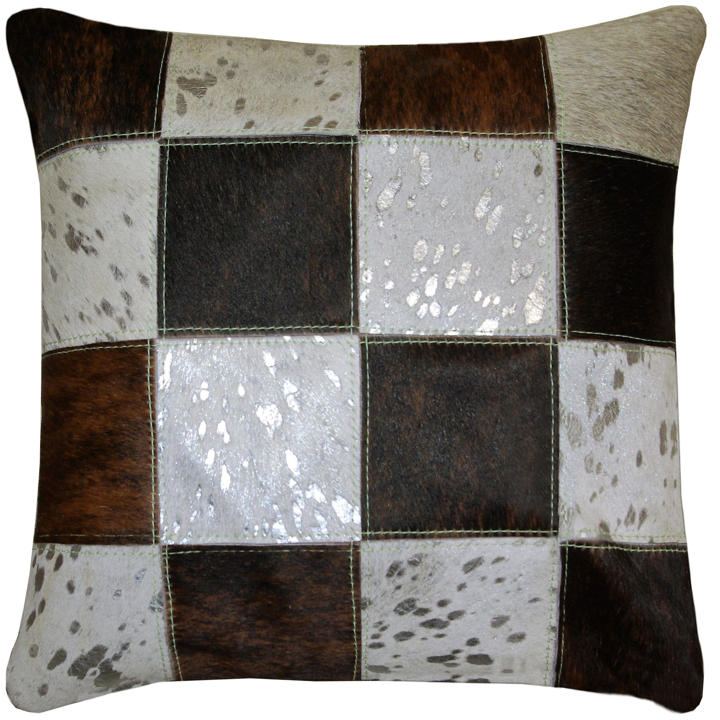 cojin piel de vaca pelo natural