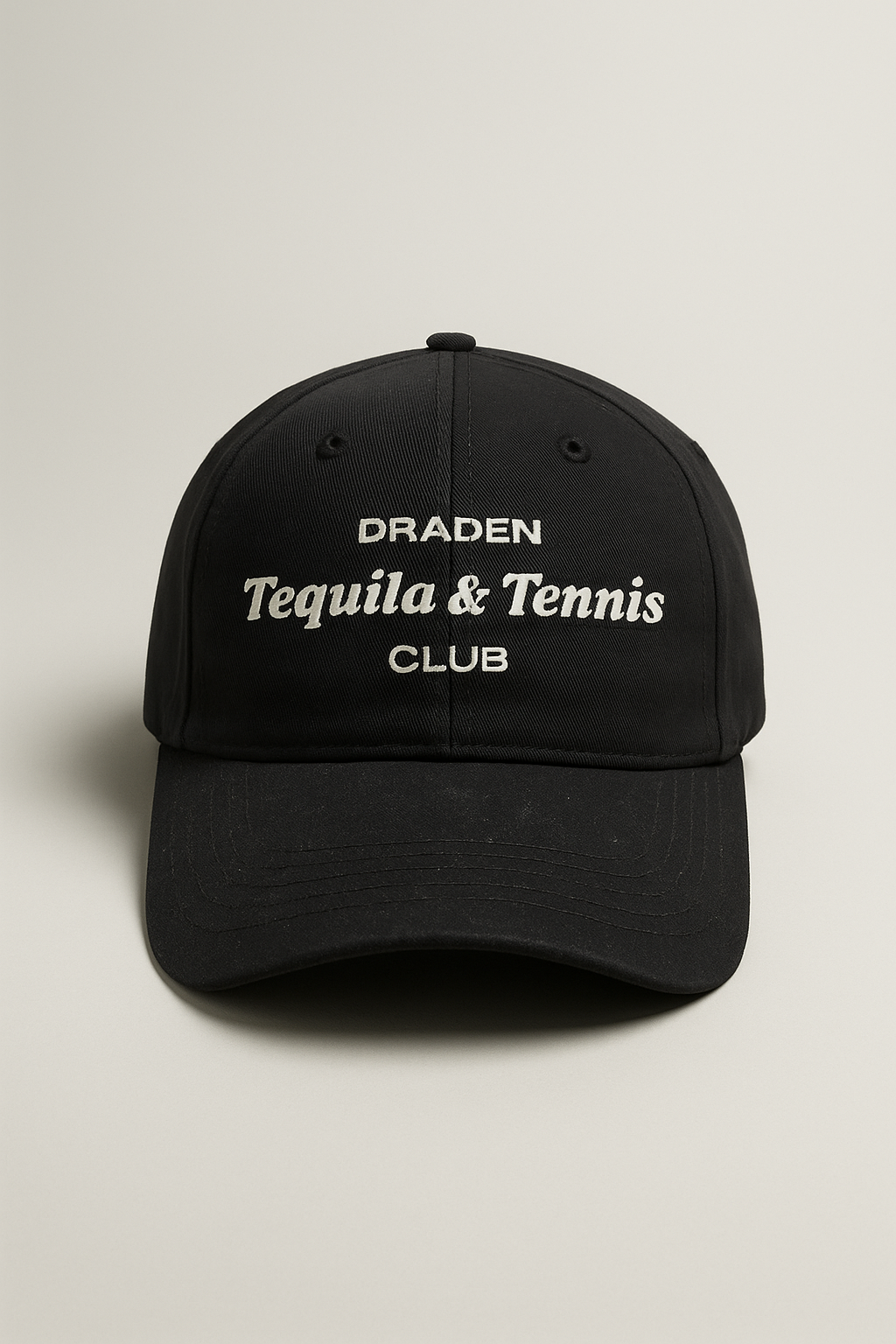 “Tequila & Tennis Club” Cap – Black