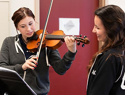 Practicing Violin