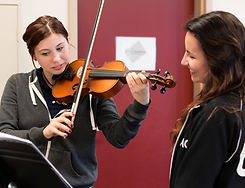 Practicing Violin