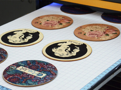 Thumbnail: LED UV Printer Wood Printing Wood Coasters Printing