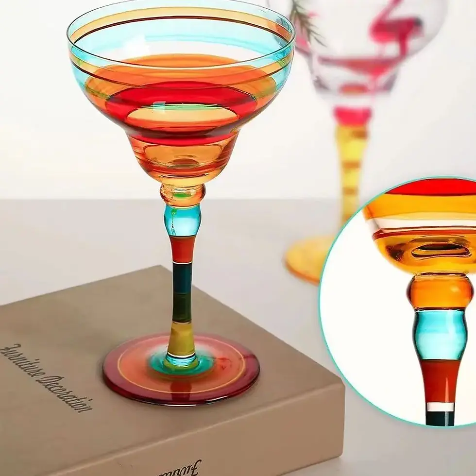 Thumbnail: Handmade Colorful Cocktail Cup Margarita Europe Goblet