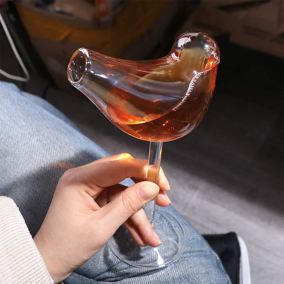 Thumbnail: Molecular Gastronomy Creative Bird Shaped Goblet