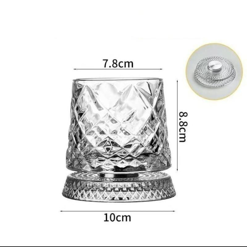 Thumbnail: Cocktail Party Essential: 2026 Crystal Whiskey Glasses with 360 Degree Rotating 