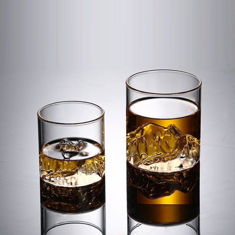 Thumbnail: Creative Mountain View Glass Cup Bar Ice Cocktail  Tea Glass