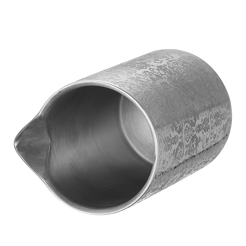 Thumbnail: Cocktail Mixing Glass Etched W Spirit Pattern Double Walled Stainless Steel Pitc