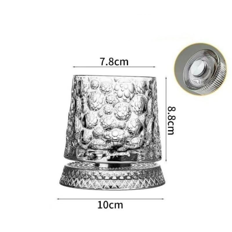 Thumbnail: Cocktail Party Essential: 2026 Crystal Whiskey Glasses with 360 Degree Rotating 