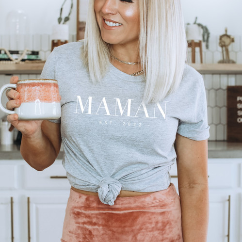 MAMAN 20XX- t-shirt adulte Cookie Crème