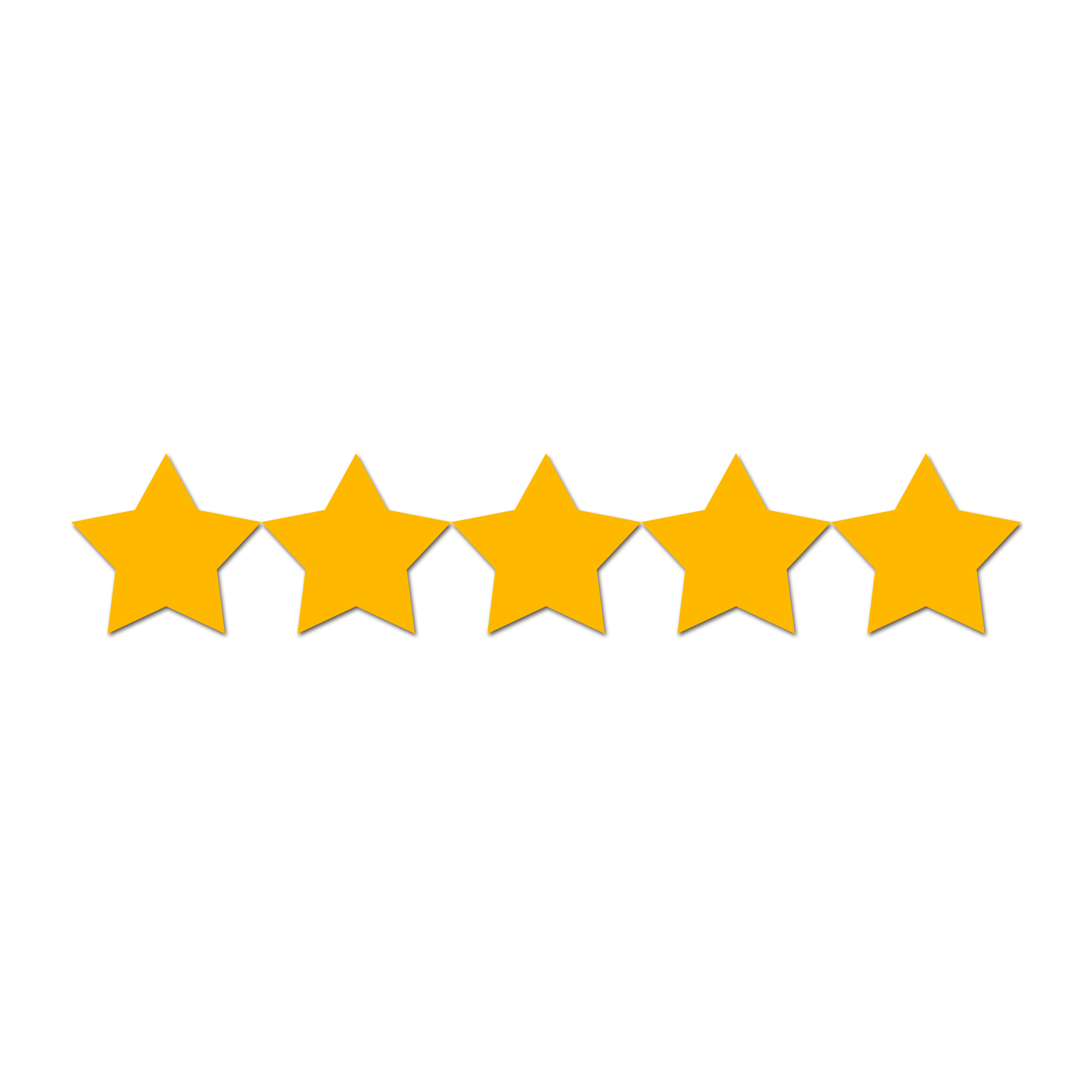 [CITYPNG.COM]Yellow Five Stars Review Rating HD Transparent PNG - 4000x4000.png