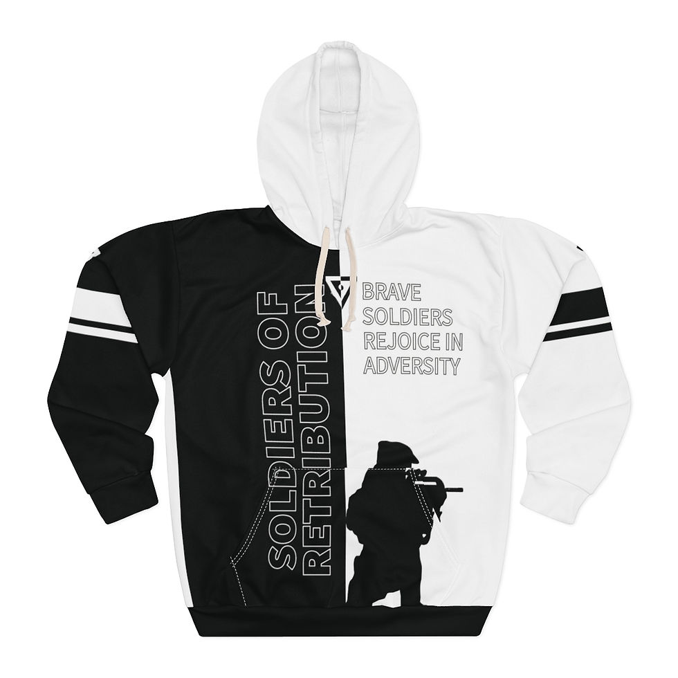 Thumbnail: Brave Soldiers - Unisex Pullover Hoodie (AOP)