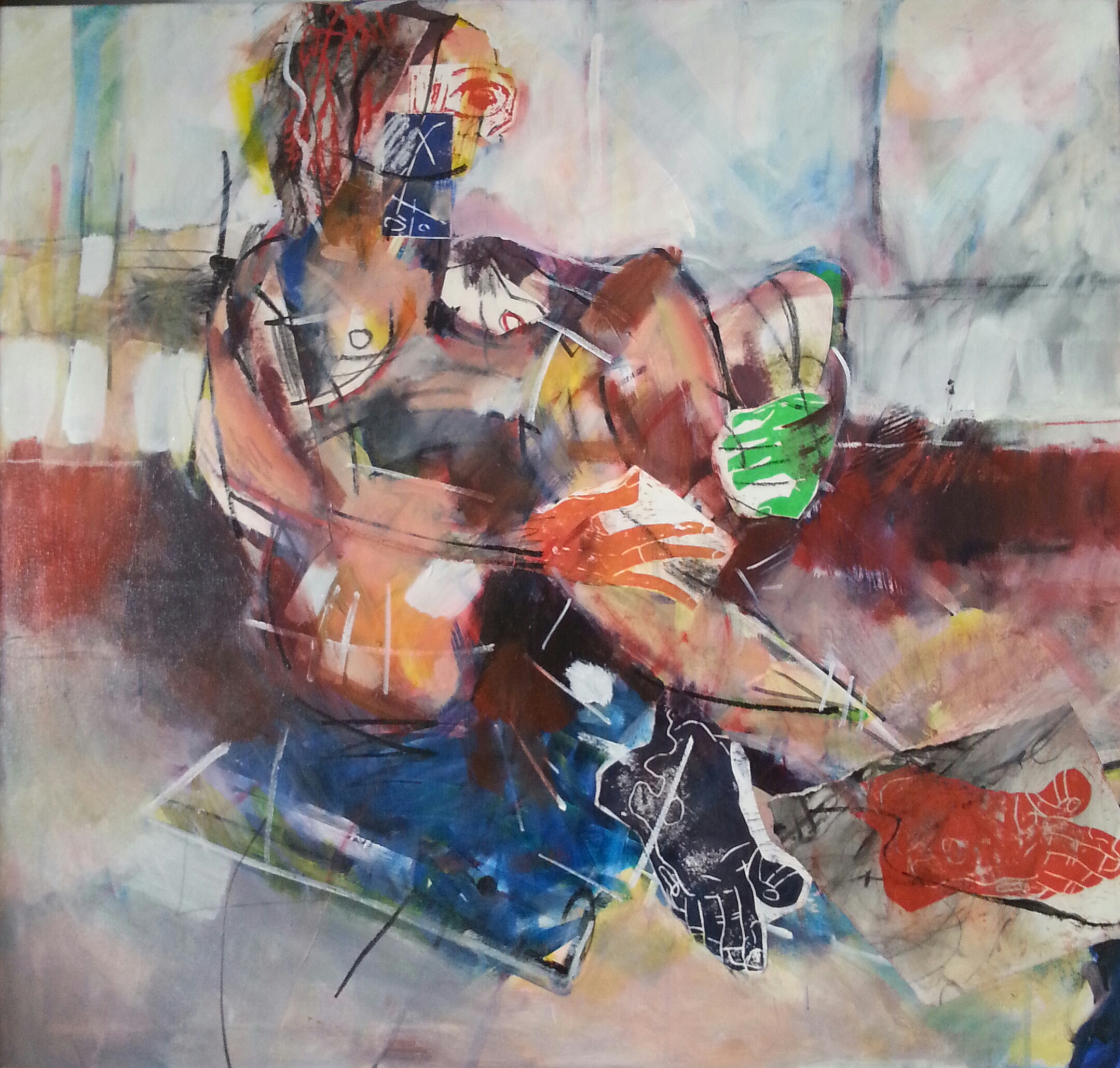 Seated figure