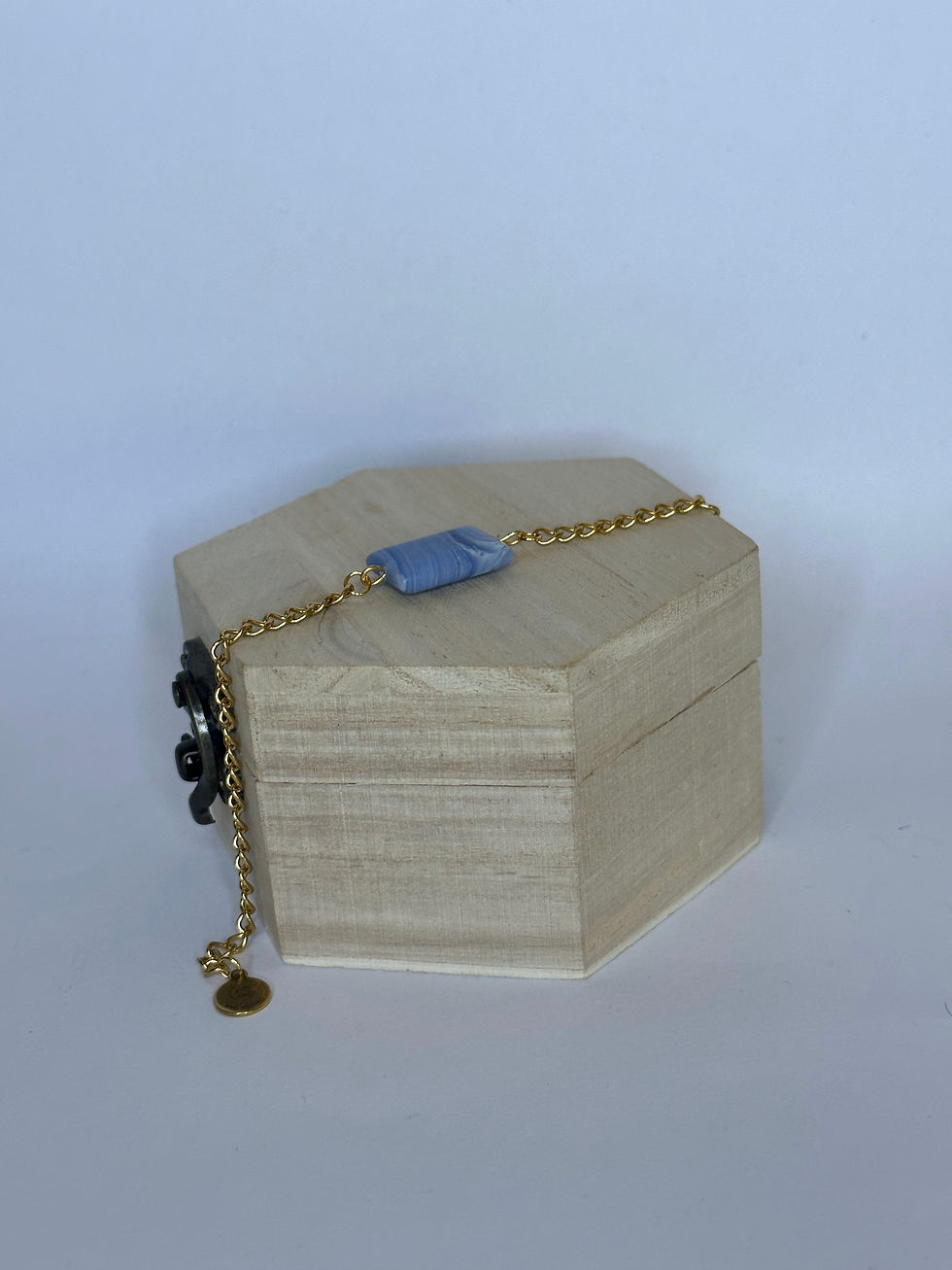 Pulsera Piedra Calcedonia