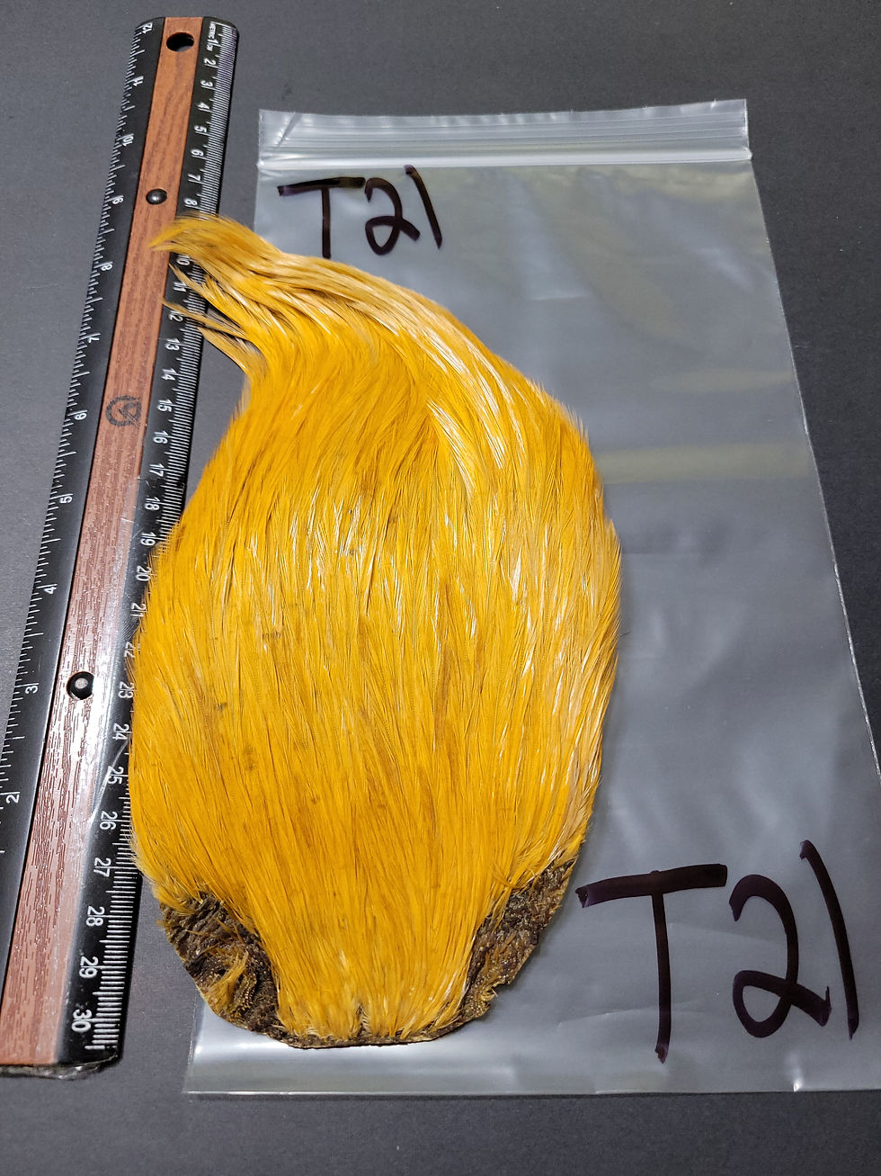 Thumbnail: Cape - Rooster Neck Super Select AAA Burnt Yellow - Burnt Yellow T1-T21