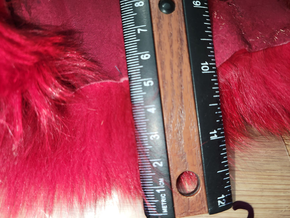 Miniature : Masque de Renard Blue Fox AAA Teint Rouge