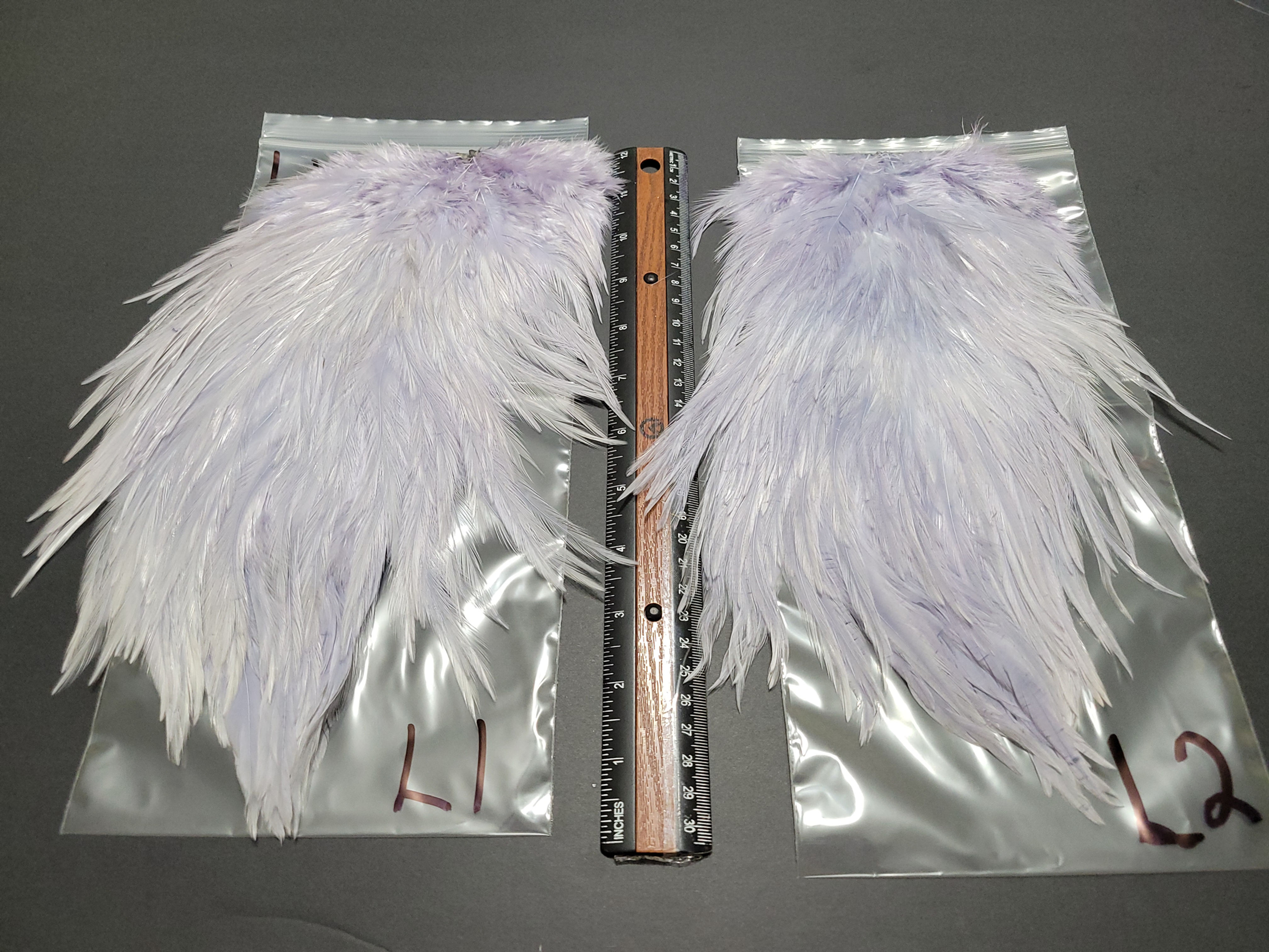 Our Medium - Large Rooster Saddles Super Select AAA Gray Lilac