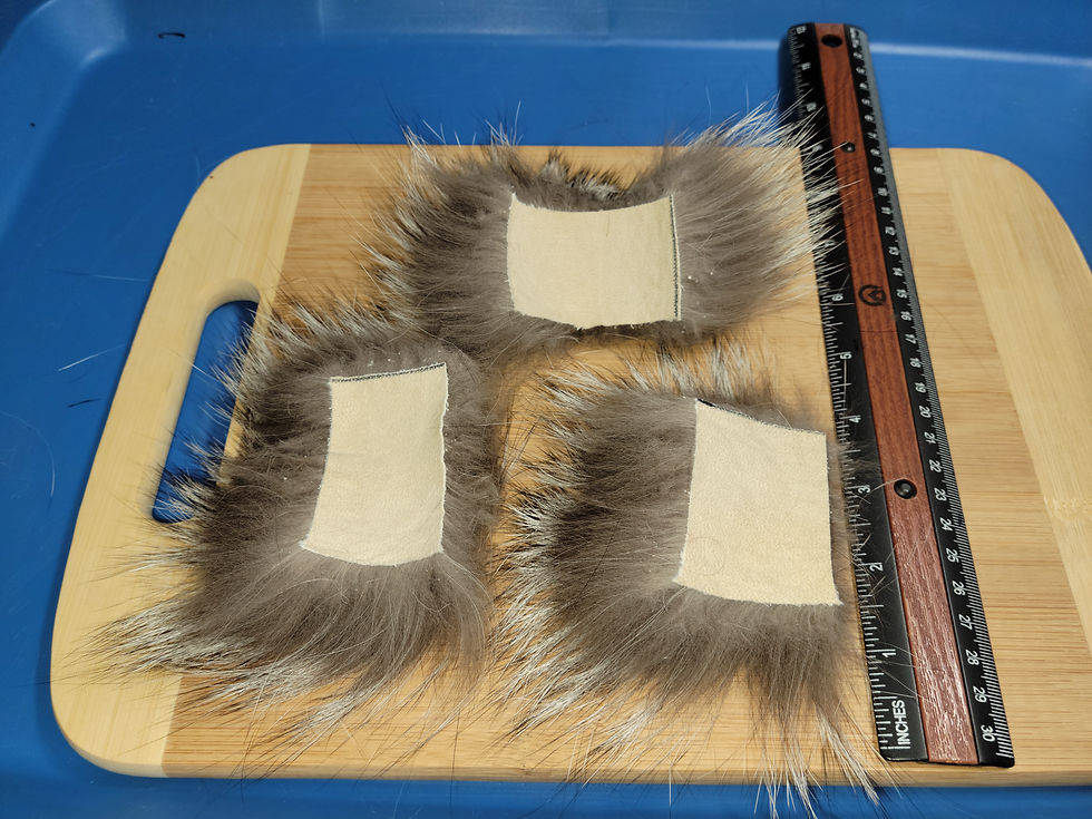 Thumbnail: Silver Fox Pieces from 2"x 2'" to 2"x 3"