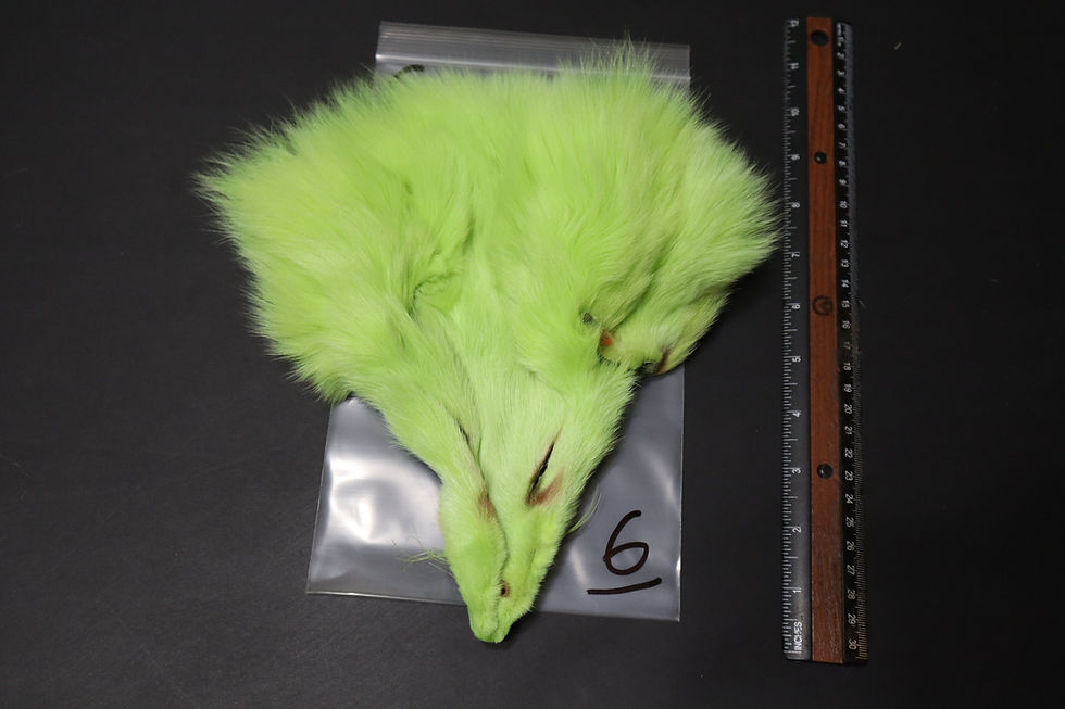 Thumbnail: Masque de Renard Arctique Fox AAA 1-9 Teint Vert Chartreuse