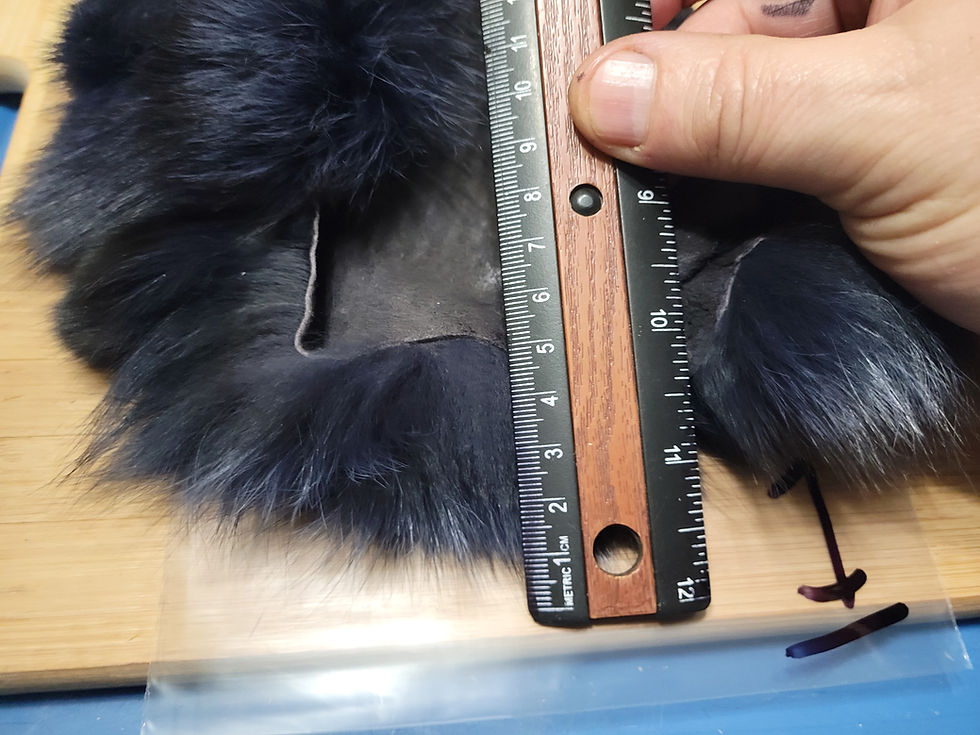 Miniature : Masque de Renard Blue Fox AAA Teint Bleu Foncé - Dark Blue